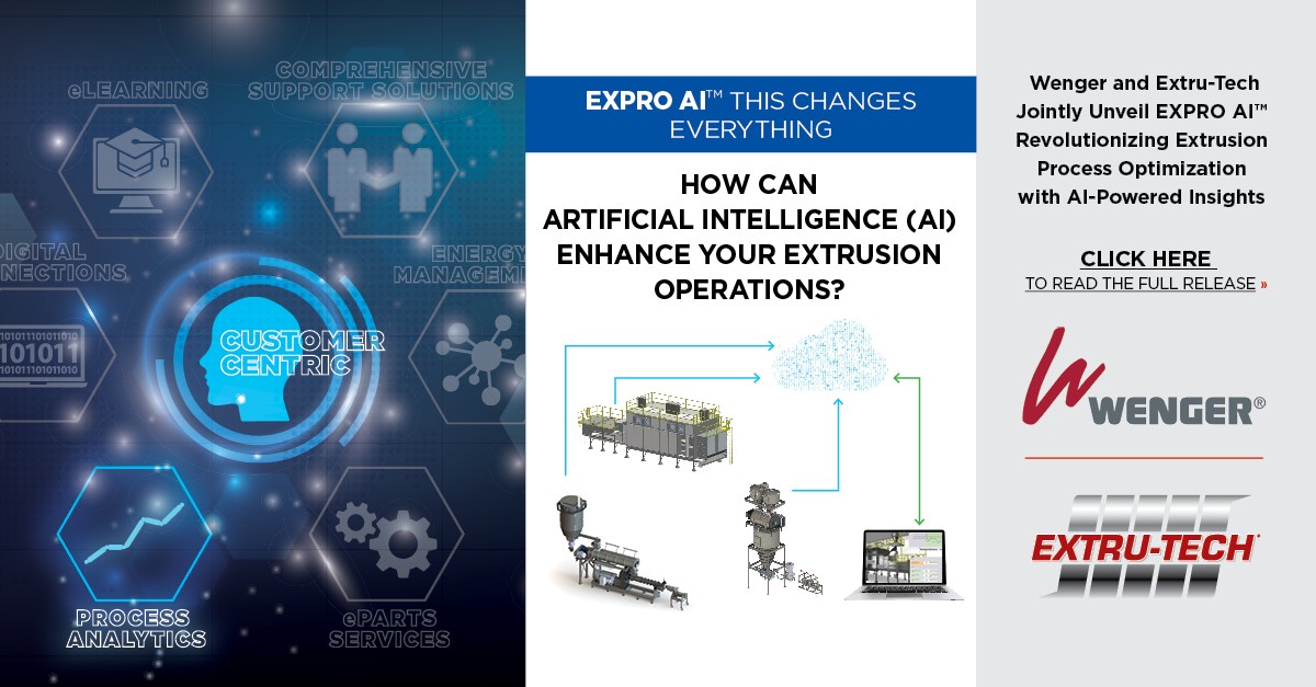 Wenger and Extru-Tech unveil EXPRO AI - International Pet Food