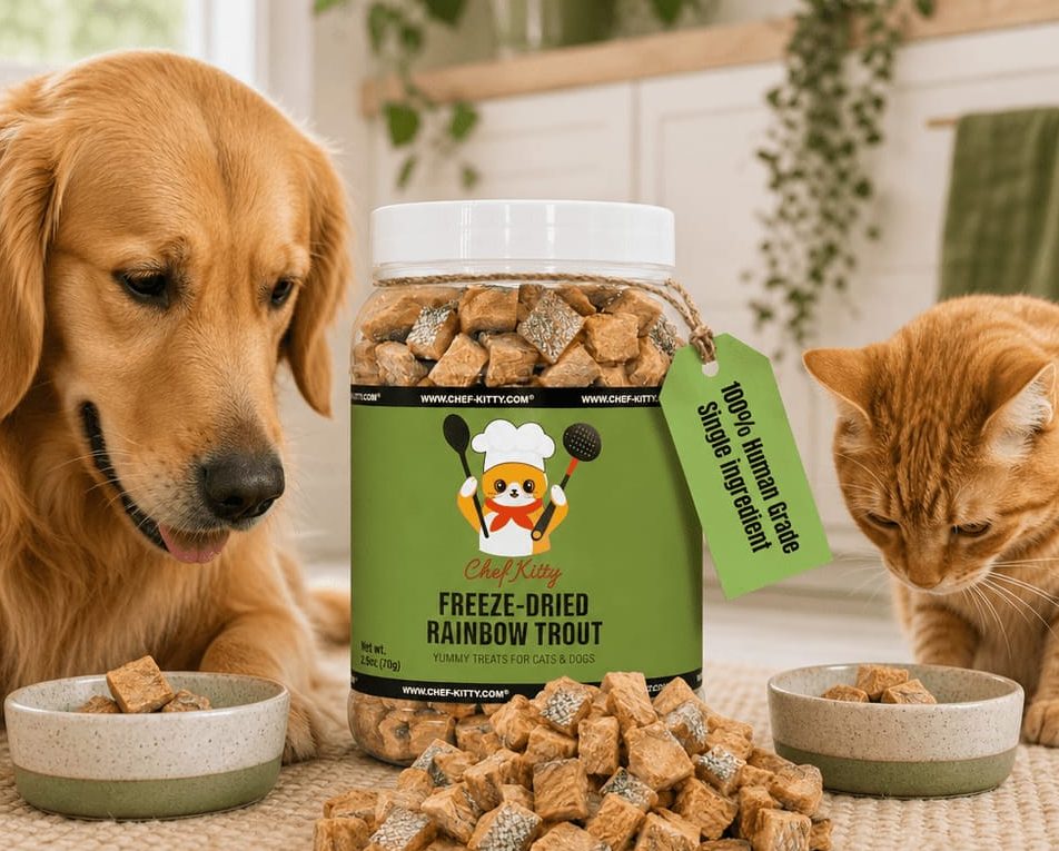 Chef Kitty treats for cats and dogs